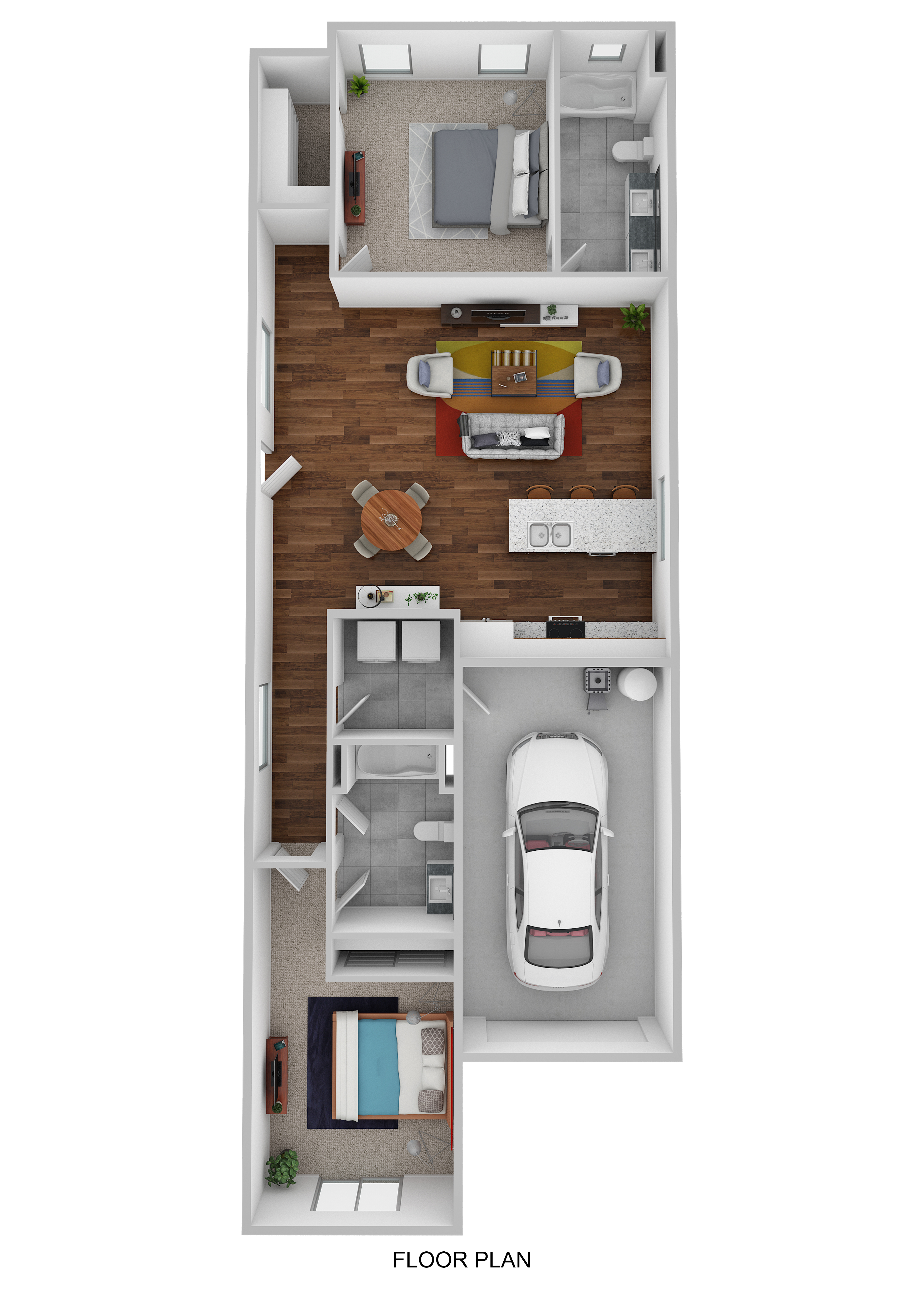 3d rendering of THD Phase 1 floor plan